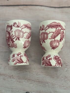 Johnson Brothers English Chippendale Set Of Two Egg Cups Vintage